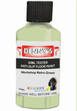 Denny's Floor Paint For Grip Coating Colour- Workshop Retro Green - Anti-Slip Hardwearing Safe