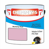 Denny's Plastic Paint For Pvc Colour- Workshop Rose - Adhesion Tough Colour-Hold
