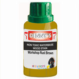 Denny's Stain Paint For Decking Colour- Workshop Rust Brown - Anti-Slip Weatherproof Nourish