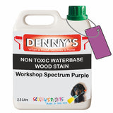 Denny's Stain Paint For Fences Colour- Workshop Spectrum Purple - Weatherproof Uv-Safe Protect