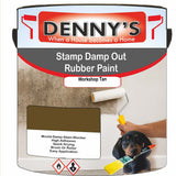 Denny's Waterpoof Paint For Stamp Out Damp Colour- Workshop Tan - Damp-Block Mould-Safe Breathable