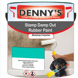 Denny's Waterpoof Paint For Stamp Out Damp Colour- Workshop Turquoise - Damp-Block Mould-Safe Breathable