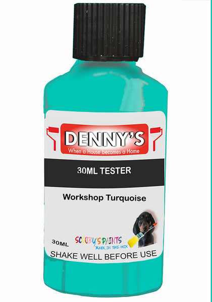 Denny's Chalk Paint For Furniture Colour- Soft Heritage Classic Turquoise - Matte Scuffproof Refresh
