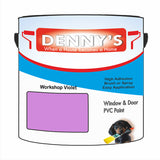 Denny's Plastic Paint For Pipes Colour- Workshop Violet - Chemical-Safe Impactproof Durable