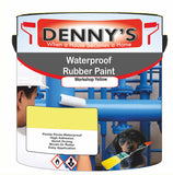 Denny's Waterpoof Paint For Ponds Colour- Workshop Yellow - Waterproof Fish-Safe Leakstop