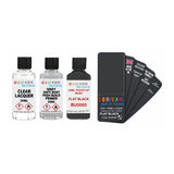 FIAT LANCIA BU0065 FLAT BLACK — 30Ml Touch Up Primer Lacquer