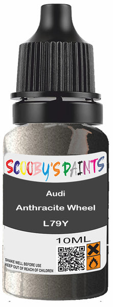 Alloy Wheel Rim Paint Repair Kit For Audi Anthracite Wheel Silver-Grey