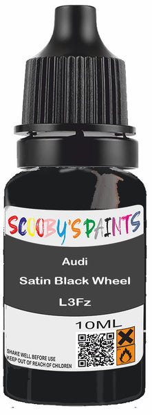 Alloy Wheel Rim Paint Repair Kit For Audi Satin Black Wheel Grill Black