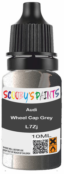 Alloy Wheel Rim Paint Repair Kit For Audi Wheel Cap Grey Silver