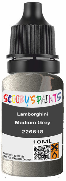 Alloy Wheel Rim Paint Repair Kit For Lamborghini Medium Grey Silver-Grey