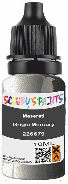 Alloy Wheel Rim Paint Repair Kit For Maserati Grigio Mercury Silver-Grey