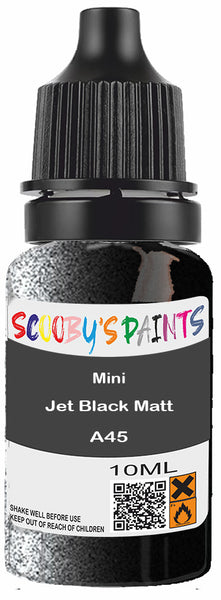 Alloy Wheel Rim Paint Repair Kit For Mini Jet Black Matt Black