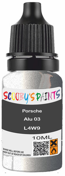 Alloy Wheel Rim Paint Repair Kit For Porsche Alu 03 Silver-Grey