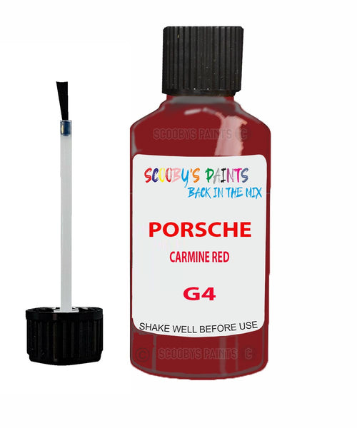 Touch Up Paint For Porsche Gt3 Carmine Red Code G4 Scratch Repair Kit