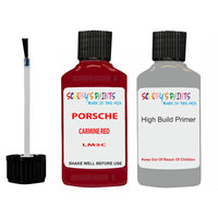 anti rust primer for Porsche 718 Carmine Red Code Lm3C Scratch Repair Kit