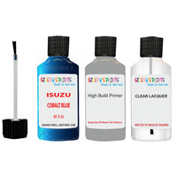 Touch Up Paint For ISUZU ISUZU ( OTHERS ) COBALT BLUE Code 816 Scratch Repair