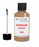Touch Up Paint For Porsche 928 Ceramic Beige Code D9 Scratch Repair Kit