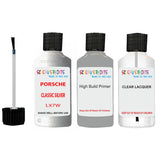 Lacquer metallic paint Porsche Cayenne Classic Silver Code Lx7W Scratch Repair Kit