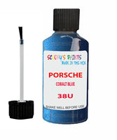 Touch Up Paint For Porsche Carrera Cobalt Blue Code 38U Scratch Repair Kit