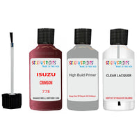 Touch Up Paint For ISUZU ISUZU ( OTHERS ) CRIMSON Code 77E Scratch Repair