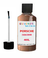 Touch Up Paint For Porsche 911 Cognac Brown Code 40L Scratch Repair Kit