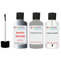 Touch Up Paint For ISUZU ISUZU ( OTHERS ) CRYSTAL SILVER Code B91M Scratch Repair