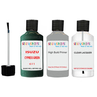 Touch Up Paint For ISUZU TF CYPRESS GREEN Code 611 Scratch Repair