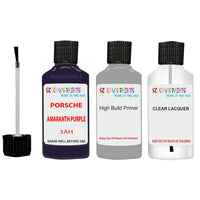 Lacquer metallic paint Porsche 911 Amaranth Purple Code 3Ah Scratch Repair Kit