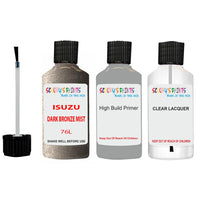 Touch Up Paint For ISUZU ISUZU ( OTHERS ) DARK BRONZE MIST Code 76L Scratch Repair