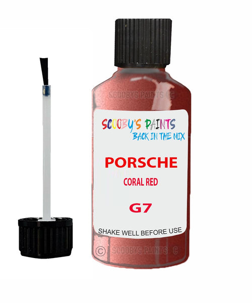 Touch Up Paint For Porsche 911 Coral Red Code G7 Scratch Repair Kit
