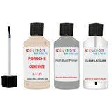 Lacquer metallic paint Porsche Boxster Creme White Code L51A Scratch Repair Kit