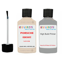 anti rust primer for Porsche Carrera Creme White Code L51A Scratch Repair Kit