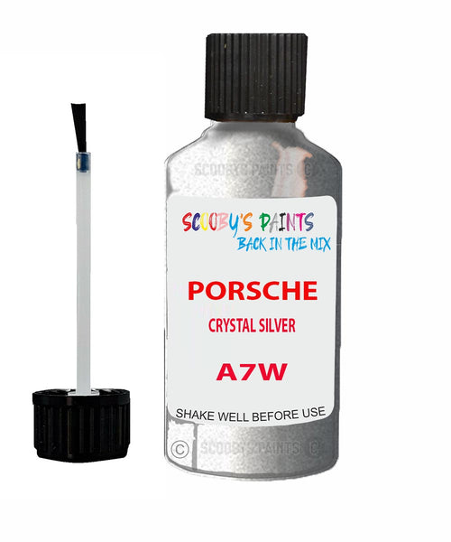 Touch Up Paint For Porsche Cayenne Crystal Silver Code A7W Scratch Repair Kit
