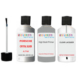 Lacquer metallic paint Porsche Cayenne Crystal Silver Code A7W Scratch Repair Kit