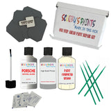 paint scuff chip stone Porsche 924 Crystal Silver Code Ly7T Scratch Repair Kit