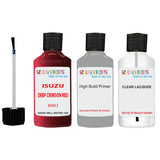 Touch Up Paint For ISUZU ISUZU ( OTHERS ) DEEP CRIMSON RED Code 66U Scratch Repair