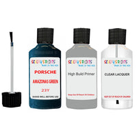 Lacquer metallic paint Porsche 928 Amazonas Green Code 23Y Scratch Repair Kit