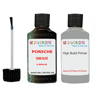 anti rust primer for Porsche 911 Dark Olive Code Lm6X Scratch Repair Kit