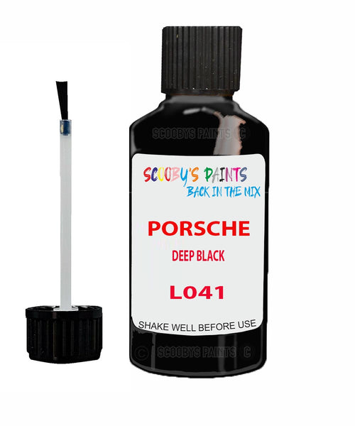 Touch Up Paint For Porsche Cayman Gt4 Deep Black Code L041 Scratch Repair Kit