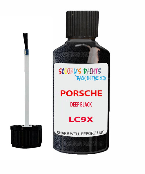 Touch Up Paint For Porsche Cayman Gt4 Deep Black Code Lc9X Scratch Repair Kit