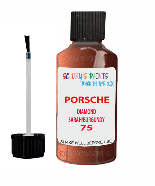 Touch Up Paint For Porsche 912 Diamond Sarah/Burgundy Code 75 Scratch Repair Kit