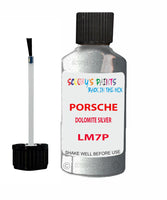 Touch Up Paint For Porsche Carrera Dolomite Silver Code Lm7P Scratch Repair Kit