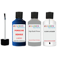 Lacquer metallic paint Porsche 911 Carrera Enzian Blue Code Lm5D Scratch Repair Kit