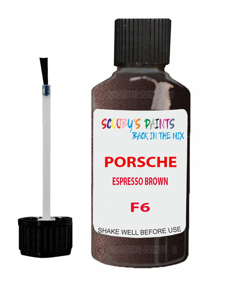 Touch Up Paint For Porsche 911 Espresso Brown Code F6 Scratch Repair Kit