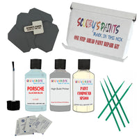 paint scuff chip stone Porsche 911 Glacier Blue Code L32Z Scratch Repair Kit