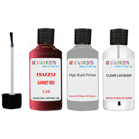 Touch Up Paint For ISUZU MU-X GARNET RED Code 528 Scratch Repair