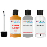 Touch Up Paint For ISUZU ISUZU ( OTHERS ) GOLDEN YELLOW Code 703 Scratch Repair