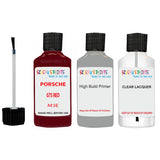 Lacquer metallic paint Porsche Cayenne Gts Red Code M3E Scratch Repair Kit