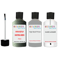 Touch Up Paint For ISUZU PICK UP TRUCK HUNTING GREEN Code 763 Scratch Repair