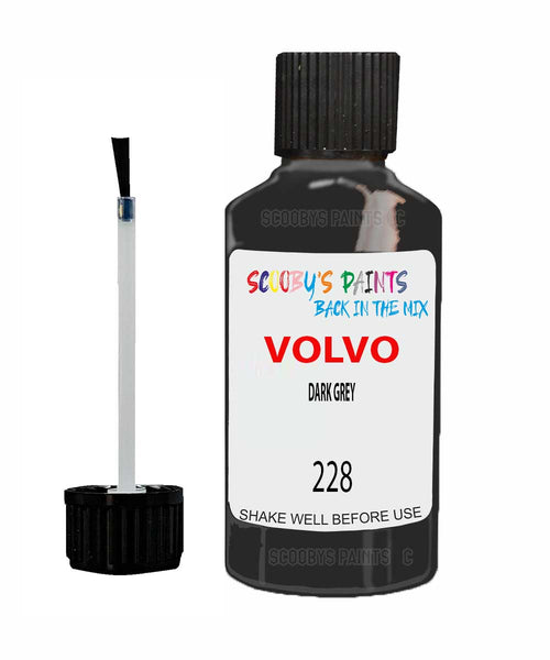 Paint For Volvo 400 Series Dark Grey Code 228 Touch Up Scratch Repair Paint